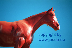 Werbefigur auf einem Cowboytouristenshop - USA